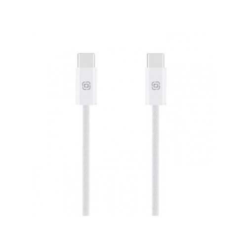 OBAL:ME Super Fast USB-C/USB-C Pletený kábel 100W 1m biely OBAL:ME Super Fast USB-C/USB-C Pletený kábel 100W 1m biely