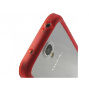 Bumper Clear pre Samsung i9500 S4 červený Bumper Clear pre Samsung i9500 S4 červený