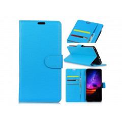 Litchi Knižkový Obal Huawei nova 4 modrý