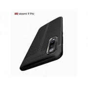 Litchi Flexiblný Silikónový Kryt Xiaomi Mi 9 Pro čierny