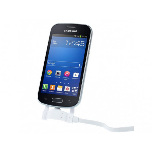 Multifunkčný nabíjací nabíjací kábel s držiakom Micro USB biely Multifunkčný nabíjací nabíjací kábel s držiakom Micro USB biely