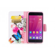Púzdro Wallet book ZTE Blade A520 motýľ a kvety