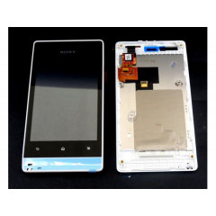 LCD DISPLEJ SONY XPERIA MIRO ST23i + DOTYKOVE SKLO  ORIGINÁL + PREDNÝ RÁM