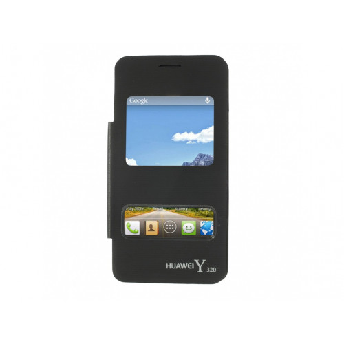 Púzdro Book Huawei Y320U, Y320-U01, čierne Púzdro Book Huawei Y320U, Y320-U01, čierne