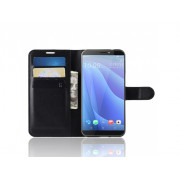Litchi Knižkový Obal HTC Desire 12s čierny Litchi Knižkový Obal HTC Desire 12s čierny